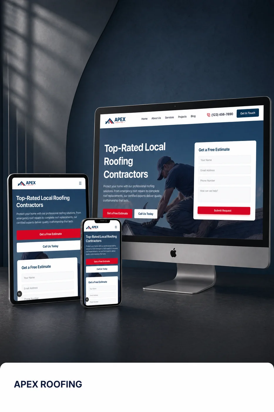 APEX ROOFING website