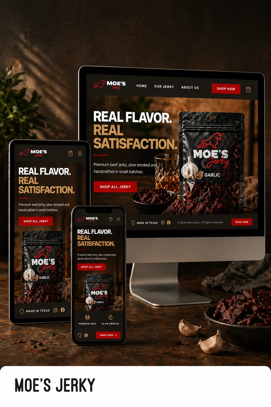 MOE'S JERKY website